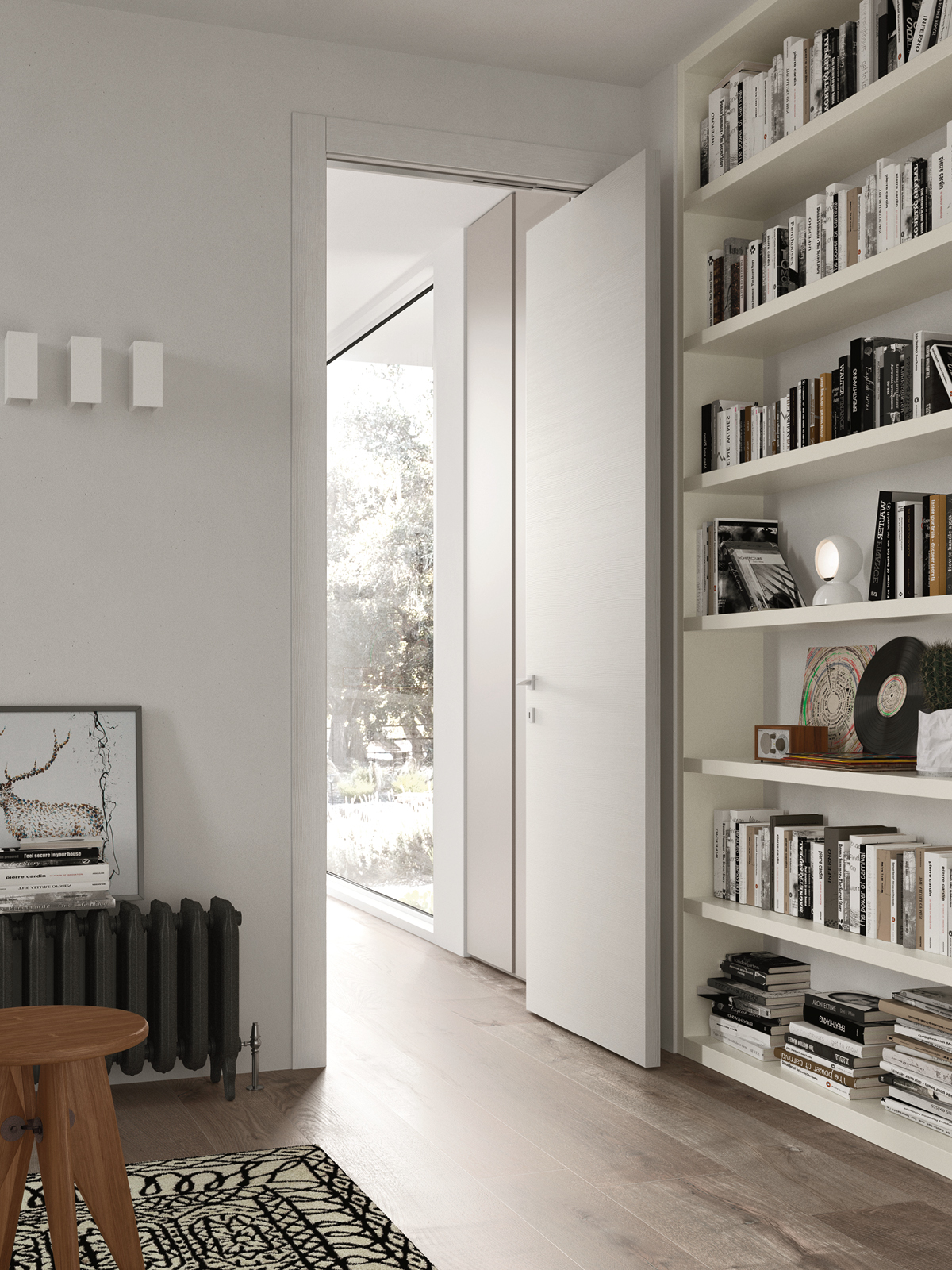 porta rototraslante design moderna per home office