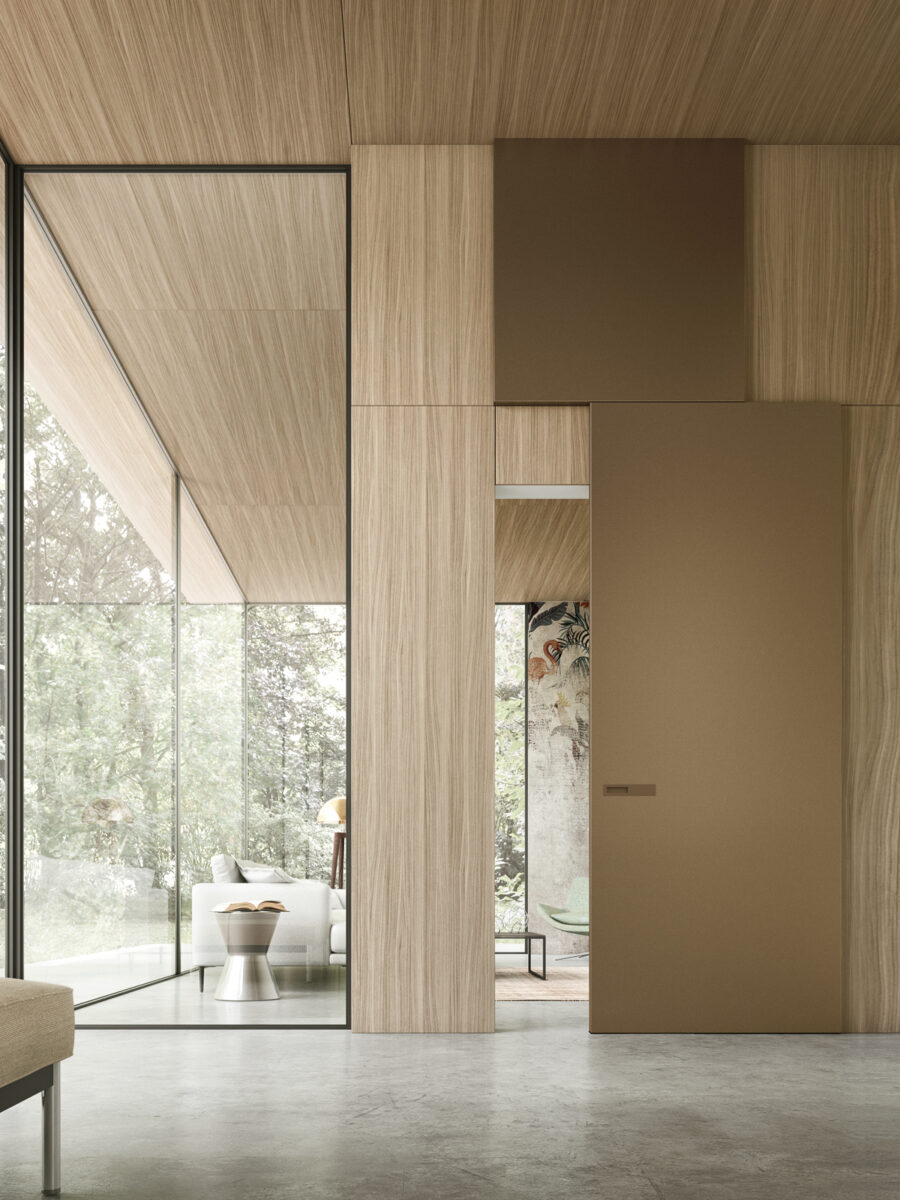 come scegliere le porte interne per ogni ambiente: separazione giorno notte con porta X Slide