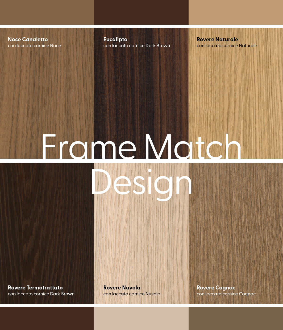 Frame Match Design: abbinamento essenza e coprifili laccati